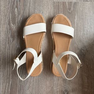White Platform Sandals size 8.5